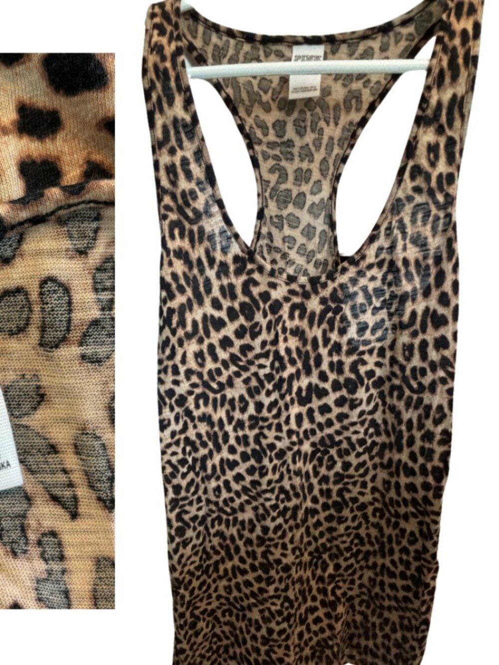 Victoria's Secret PINK sleep tank animal print Large L
